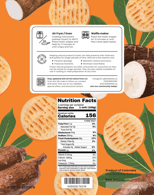 Arepa de Yuca SIN QUESO