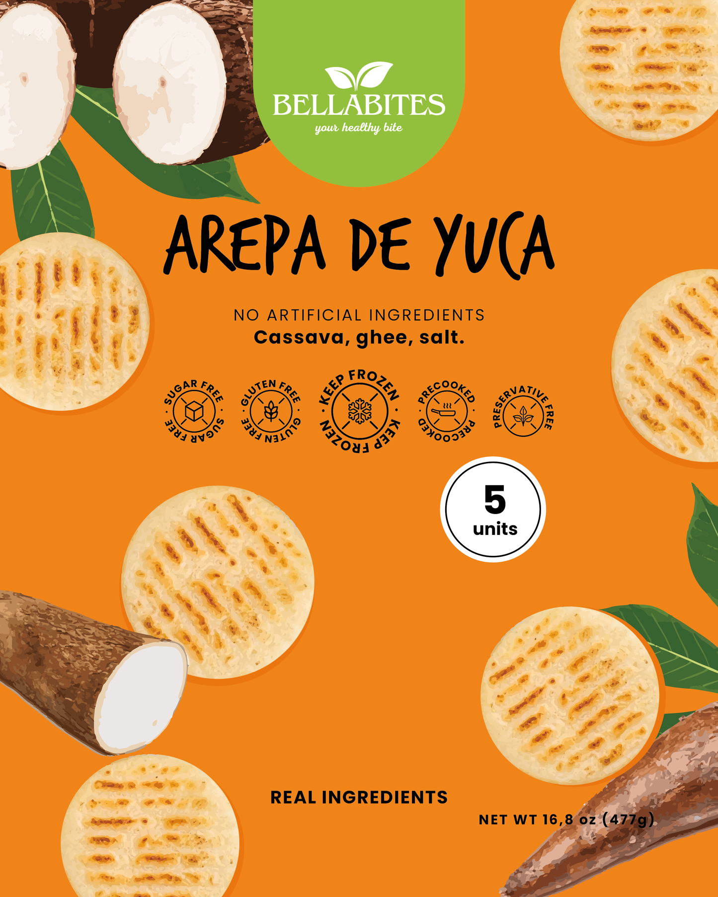 Arepa de Yuca SIN QUESO