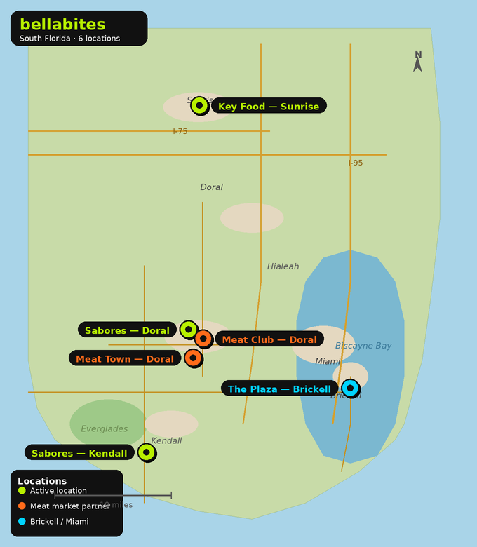 Bellabites locations in South Florida
